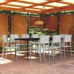 Set mobilier pentru grădină, alb, 9 piese GartenMobel Dekor