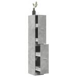 Dulap de farmacie, gri beton, 30x41x174,5 cm, lemn prelucrat GartenMobel Dekor