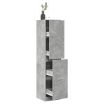 Dulap de farmacie, gri beton, 40x41x174,5 cm, lemn prelucrat GartenMobel Dekor