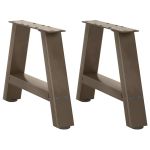 Picioare măsuță de cafea în formă A 2 buc 30x(30-31) cm oțel GartenMobel Dekor