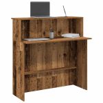 Birou de recepție Lemn vechi 100x50x103,5 cm Lemn prelucrat GartenMobel Dekor