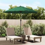 Umbrelă de soare de exterior, stâlp aluminiu, verde, 270 cm GartenMobel Dekor