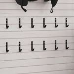 Cârlige de perete în formă de J, 12 buc., negru, oțel GartenMobel Dekor