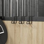 Suporturi pentru căpăstru, 3 buc., negru, oțel GartenMobel Dekor