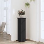 Suport de plante, negru, 33x33x100 cm, lemn prelucrat GartenMobel Dekor