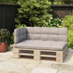Spătar pentru canapea din paleți, alb, 110 cm, fier GartenMobel Dekor