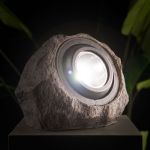 Lampă solară LED de exterior – formă de piatră – albă – 20 x 12 x 16 cm Best CarHome