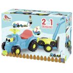 ECOIFFIER SET TRACTOR RIDE CU REMORCA SI COSITOARE SuperHeroes ToysZone