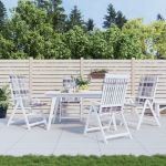 Perne scaun spătar înalt, 4 buc. gri carouri 120x50x3 cm textil GartenMobel Dekor