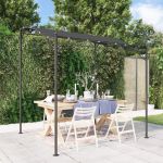 Copertină, antracit, 2x2,3 m, 180 g/m², material textil și oțel GartenMobel Dekor