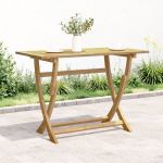 Masă de grădină pliabilă, 110x55x75 cm, lemn masiv de acacia GartenMobel Dekor