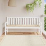 Pernă bancă de grădină, bej, 180x50x7 cm, material oxford GartenMobel Dekor