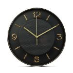 Ceas de perete - 25 cm - plastic, sticlă - 1 x AA - negru Best CarHome