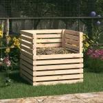 Compostor, 80x80x78 cm, lemn masiv de pin GartenMobel Dekor
