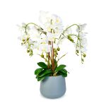 Decorațiune cu plantă artificială – Orhidee albă – 83 cm Best CarHome