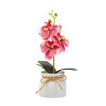Decorațiune cu plantă artificială – Orhidee roz – 20 x 9 cm Best CarHome