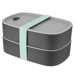 Cutie bento dublă BergHOFF, 1.6L, Plastic, Gri HighLine Cooking