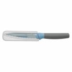 Cutit utilitar BergHOFF, 11.5 cm, zimțat, teacă de protecție, Oțel, Albastru HighLine Cooking
