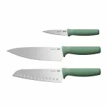 Set Cutite BergHOFF Forest, 3 piese, Oțel, Verde HighLine Cooking