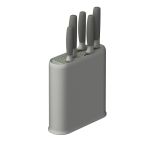 Set Cutite cu suport BergHOFF Balance, 6 piese, Oțel, ABS, PP, Gri HighLine Cooking