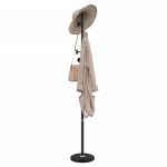 Cuier de haine, negru, 176 cm, fier vopsit electrostatic GartenMobel Dekor