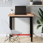 Banc de lucru 80x55x81,5 cm, lemn masiv de fag și metal GartenMobel Dekor
