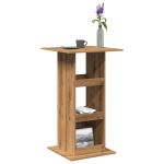Masă de bar cu depozitare, stejar artizanal, 60x60x102 cm, lemn GartenMobel Dekor