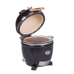 Grill ceramic cu cărbuni JUNIOR Pro Serie 2.0 negru, Monolith Essential GrillCooking