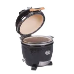 Grill ceramic cu cărbuni JUNIOR Pro Serie 2.0 negru, Monolith Essential GrillCooking