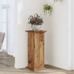 Suport de plante, lemn vechi, 33x33x80 cm, lemn prelucrat GartenMobel Dekor