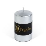 Lumânare cilindrică – argintie, fără parfum – 130 g Best CarHome