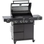 Grătar pe gaz Videro PRO G4-S negru, RÖSLE Essential GrillCooking
