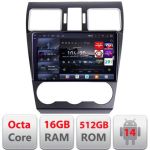 Navigatie Subaru Forester XV Qled 2K Octa Core 16+512 LTE 4G DSP Wifi 5Ghz android auto carplay radio gps internet kit-062-2019+EDT-E809-2K CarStore Technology