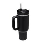 Cana termică inox cu paie, dublu perete - 1183ml alabstru deschis Handy KitchenServ
