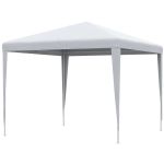 Pavilion pentru gradina/terasa, cadru metalic, pliabil, inaltime reglabila, alb, 2.7x2.7x2-2.54 m GartenVIP DiyLine