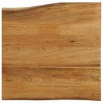 Blat masă cu margini naturale, 60x60x2,5 cm, lemn masiv mango GartenMobel Dekor