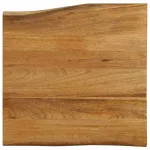 Blat masă cu margini naturale, 60x60x2,5 cm, lemn masiv mango GartenMobel Dekor