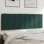 Pernă tăblie de pat, verde, 140 cm, catifea GartenMobel Dekor