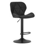 Scaun de bucatarie/bar, Artool, West, rotativ, piele ecologica, negru, 46x48.5x90-111 cm GartenVIP DiyLine