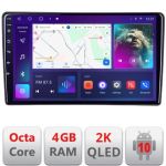 Navigatie Ford Focus C-max S-max Galaxy Mondeo unitati ovale QLED 2K Octa core 4+32 DSP 360 Optic FHD internet gps radio carplay android auto kit-ford-oval+EDT-E409-2K CarStore Technology
