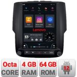 Navigatie Dodge Ram 2013-2018 Lenovo Tesla Qled 9.7" Octacore Qualcomm 8 Gb RAM 128Gb Hdd 4G DSP profesional Carplay Android Auto 360 camere Bluetooth CarStore Technology