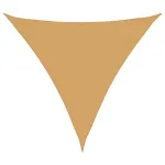 Pânză parasolar nisipiu triunghiular 3,6x3,6x3,6m HDPE 160 g/m² GartenMobel Dekor