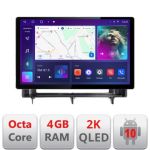 Navigatie Honda Civic 2022- Qled 2K Octa Core 4+64 LTE 4G DSP Wifi 5Ghz android auto carplay radio gps internet kit-civic2022+EDT-E413-2K+kit-10-9 CarStore Technology