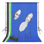 Kit studio foto cu fundal și set de iluminare GartenMobel Dekor