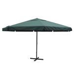 Umbrela Samos 500cm, aluminiu, Verde  GartenMobel Dekor