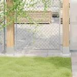 Baze stâlp pătrate 12 buc Argintiu 101x101 mm Oțel galvanizat GartenMobel Dekor