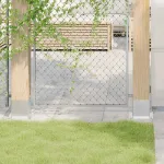 Baze stâlp pătrate 12 buc Argintiu 141x141 mm Oțel galvanizat GartenMobel Dekor