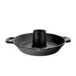 Tigaie fonta cu suport pentru pui la cuptor/gratar, 28x9 cm, Perfect Home GartenVIP DiyLine
