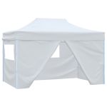 Cort de petrecere pliabil cu 4 pereți, alb, 3 x 4,5 m GartenMobel Dekor