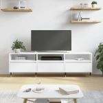 Comodă TV, alb, 150x30x44,5 cm, lemn prelucrat GartenMobel Dekor